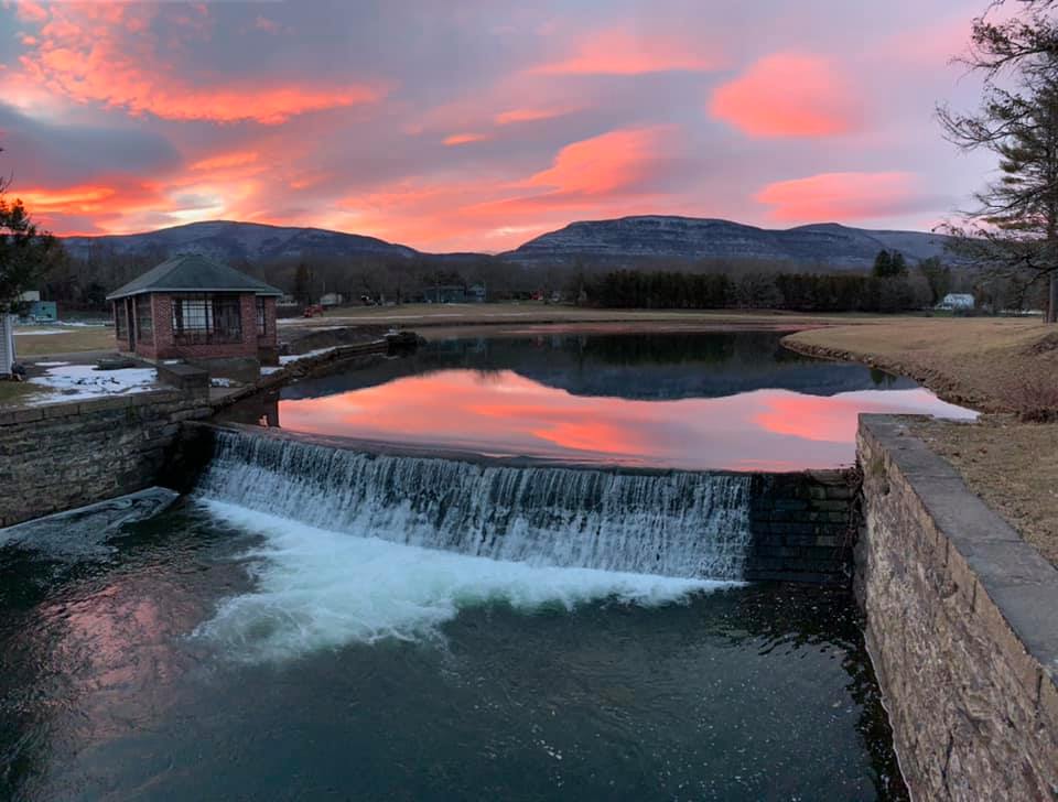 Sunset at the Blue Mountain Reservoir